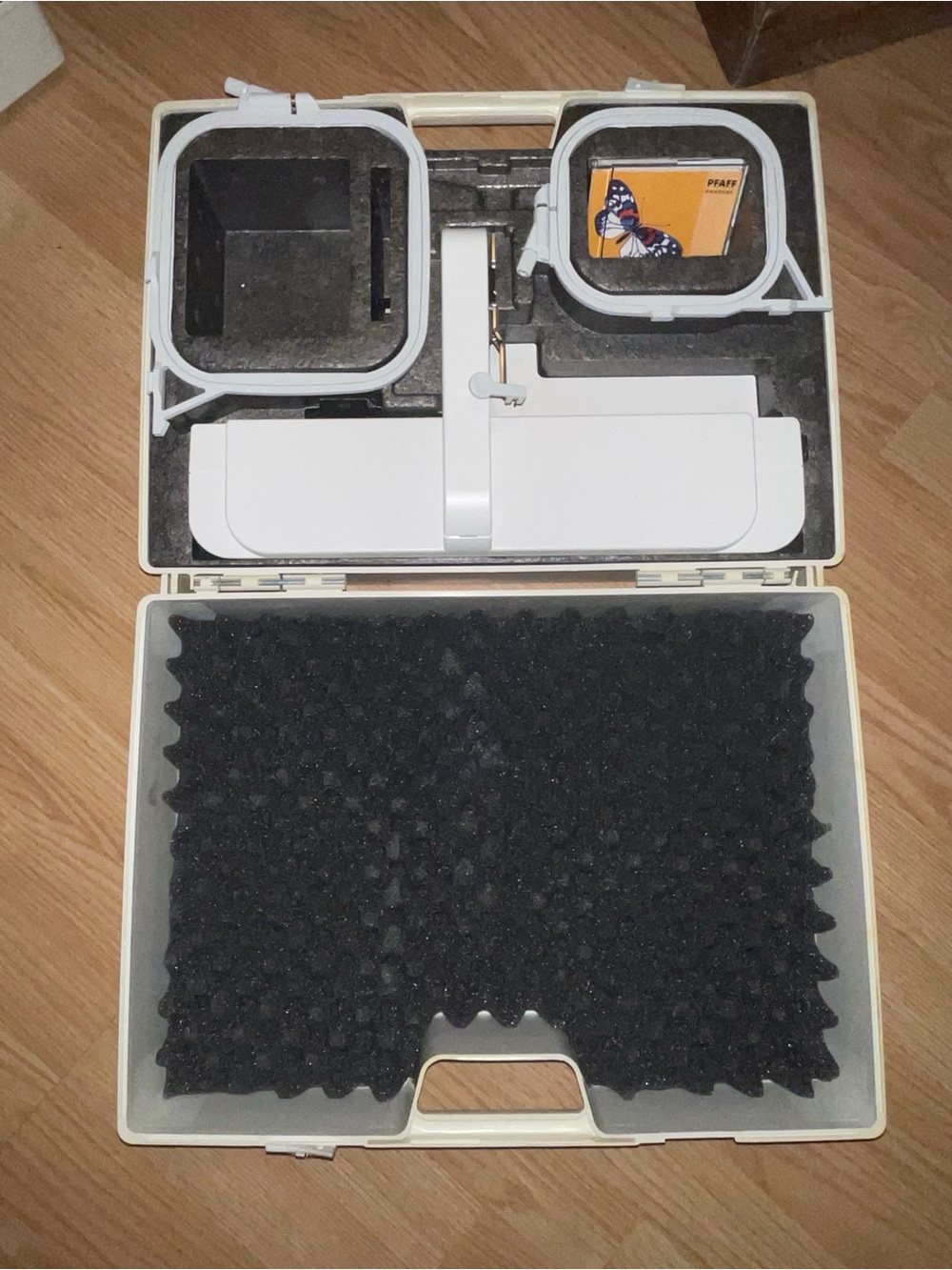 PFAFF Creative Embroidery Unit Attachment with Case & Hoops | Model 2144 / 7570